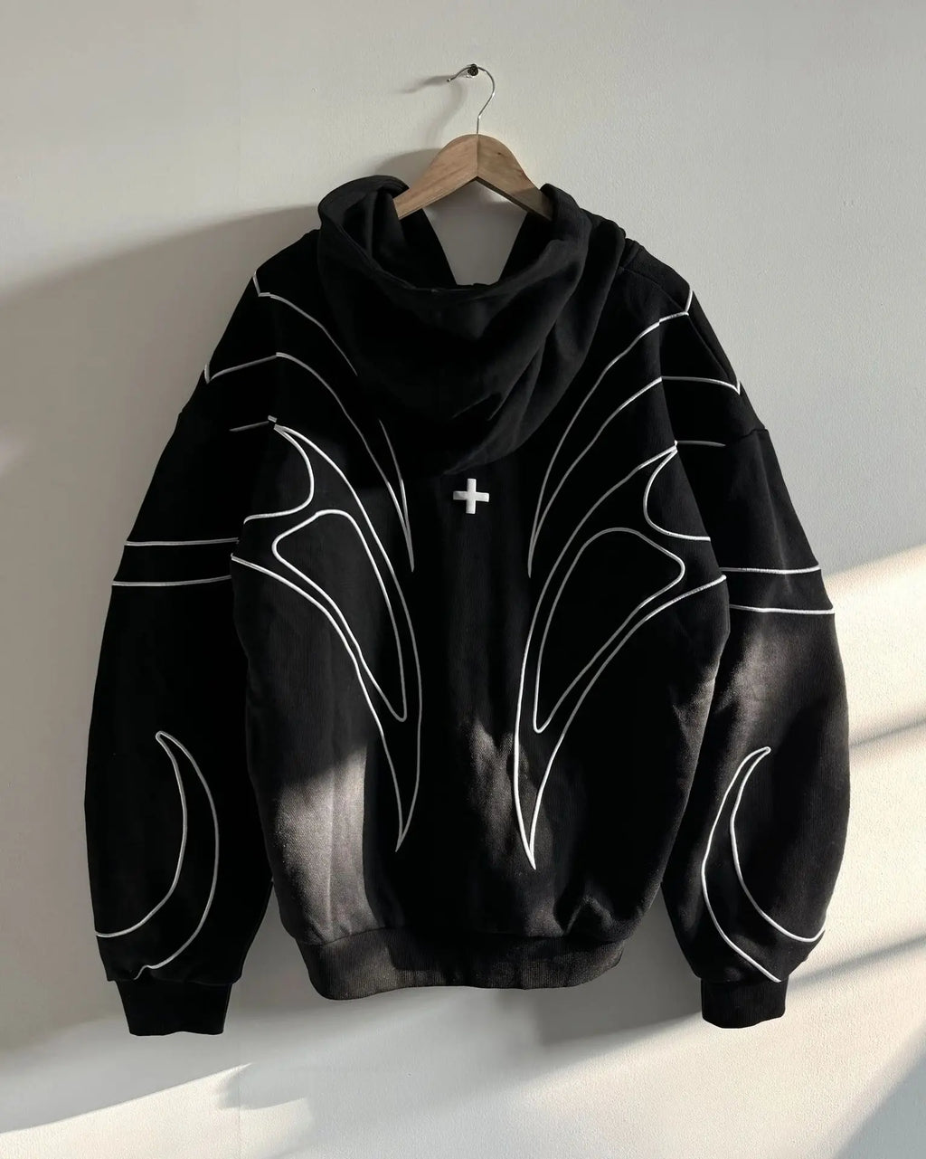 2026 American Style Oversized Embroidered Hoodie Mens Womens Street Hip Hop Unique Double Zipper Design Casual Sweatshirt