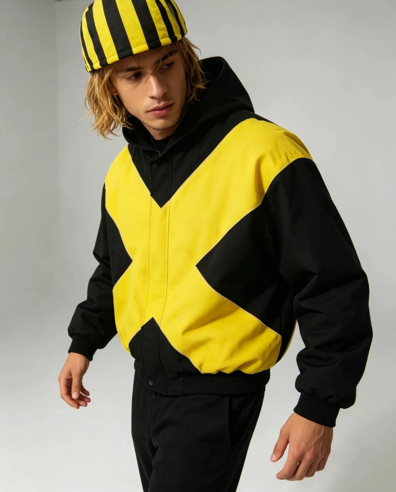 Veste Bomber Rayée Y2K