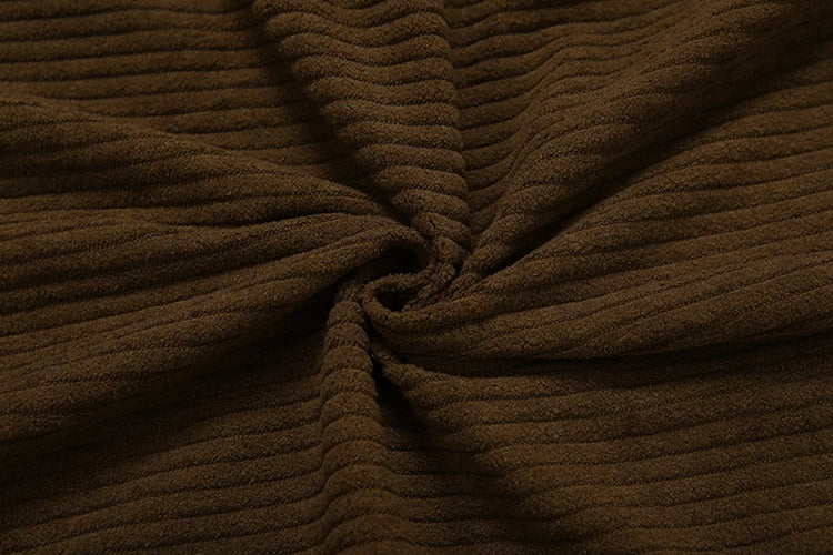 Weird Puss Y2K Casual Wide-Leg Pants Women Autumn Loose Simple Basic Pocket High Waist Trousers Corduroy Streetwear Long Bottoms