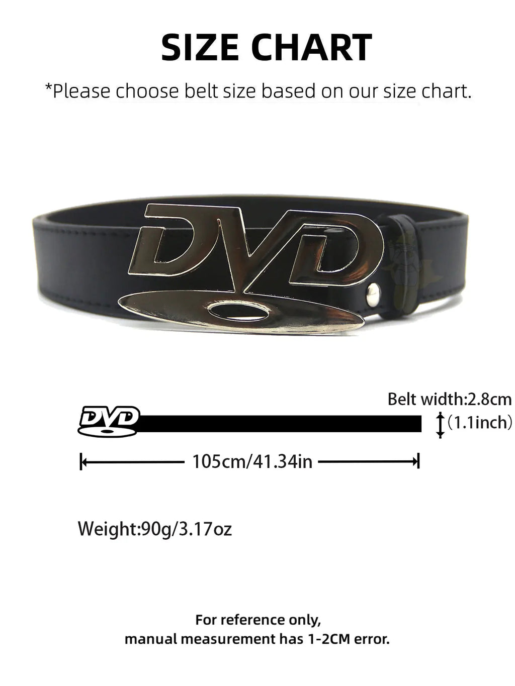 Fashionable Women's Belt Hip-Hop Y2K Belt DVD Buckle Niche Belt Retro Design Women's Sensual Beltche Belt Jeans Decoration