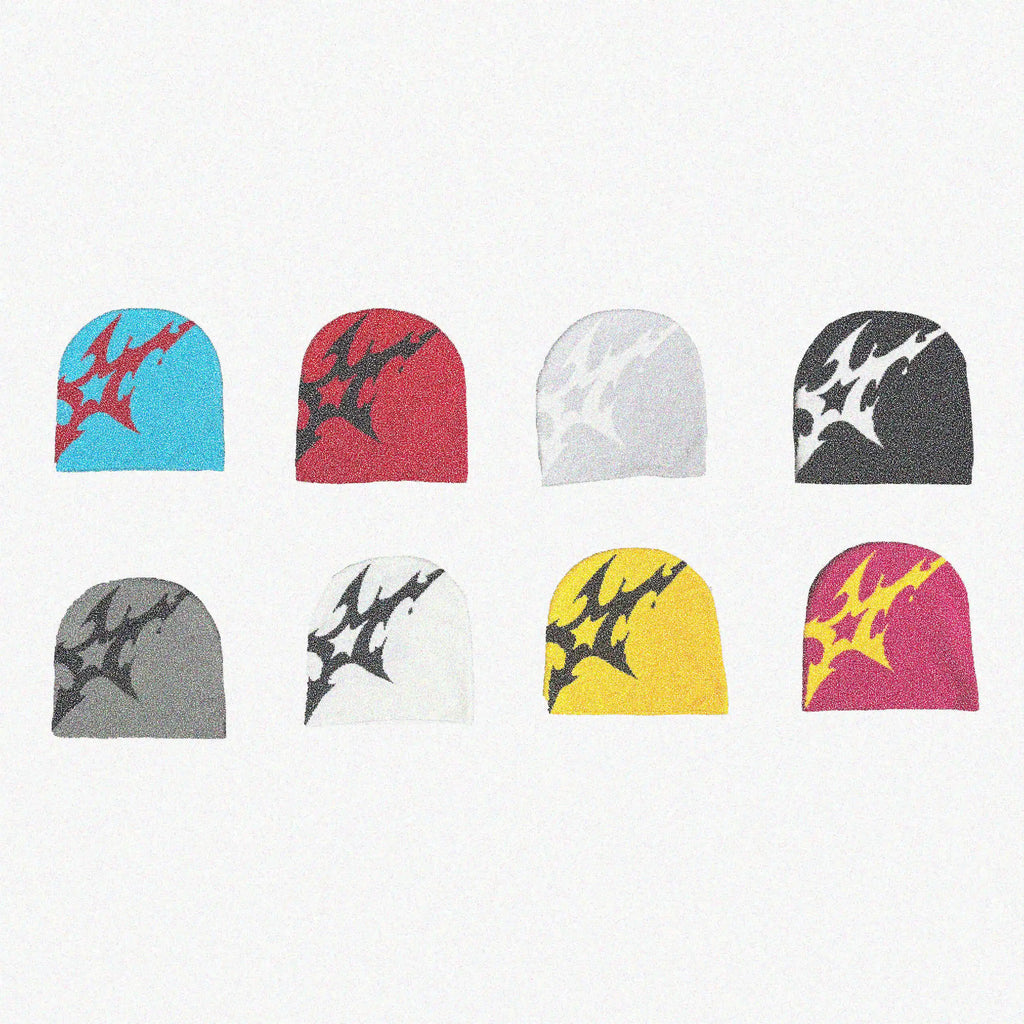 Women Hat Knitting Beanies Goth Star Caps Men Y2k Streetwear Winter Fashion Pullover Kpop Harajuku Vintage Warm Hip Hop Unisex