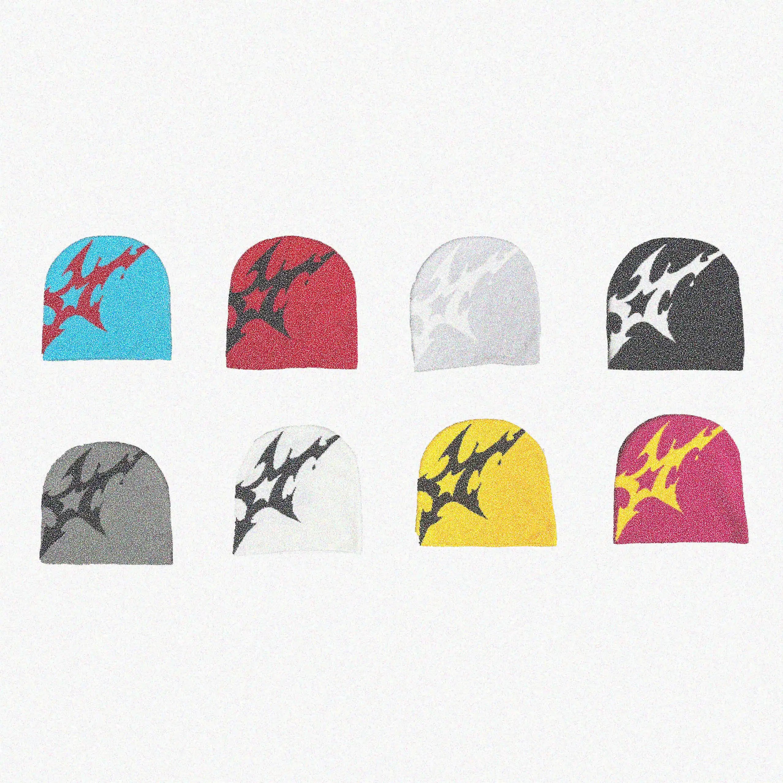 Women Hat Knitting Beanies Goth Star Caps Men Y2k Streetwear Winter Fashion Pullover Kpop Harajuku Vintage Warm Hip Hop Unisex