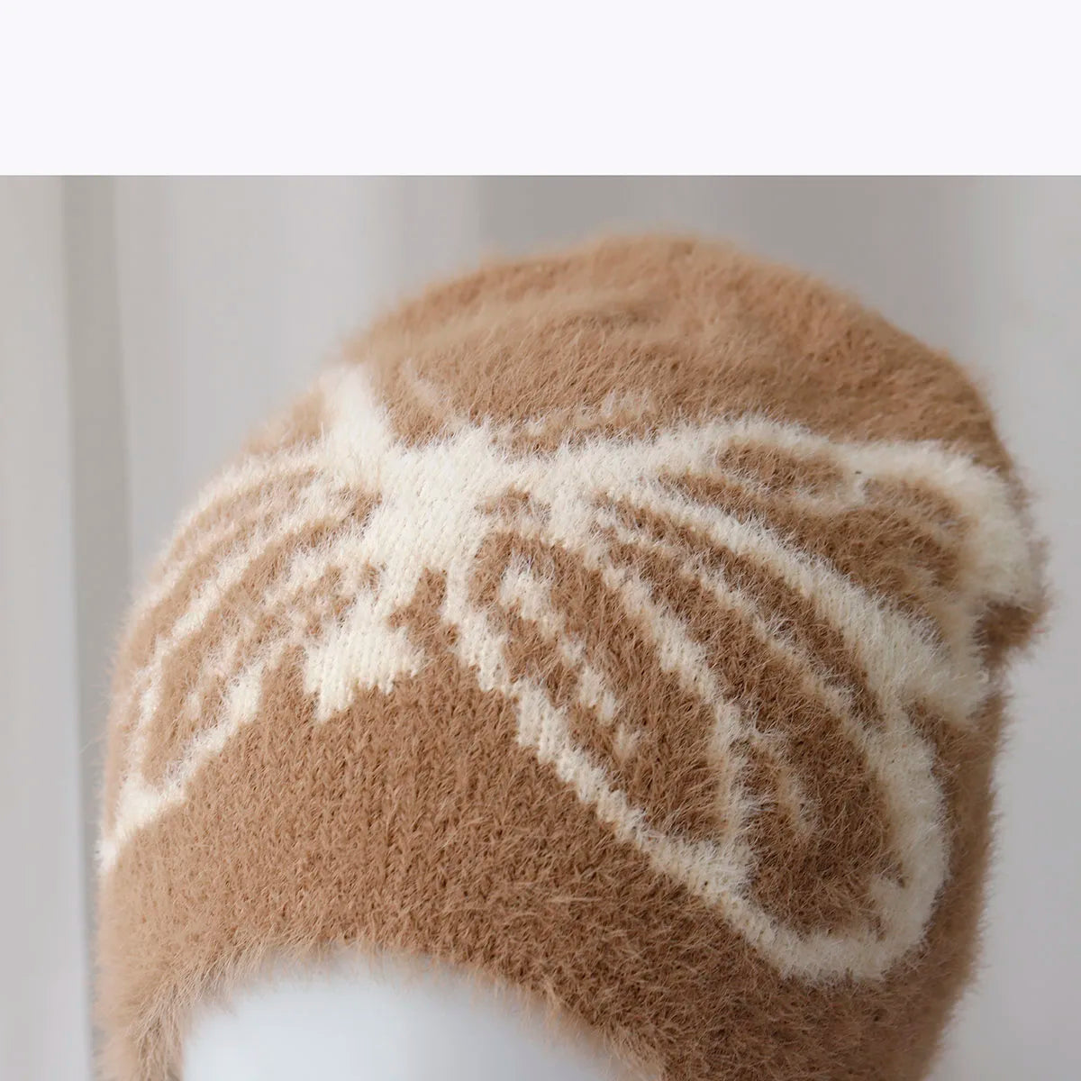 2024 new y2k bow pattern Beanies Hat Men Winter Autunm Warm Knitted Bonnet Cap Soft  Skullies Beanies Caps Boys Gifts