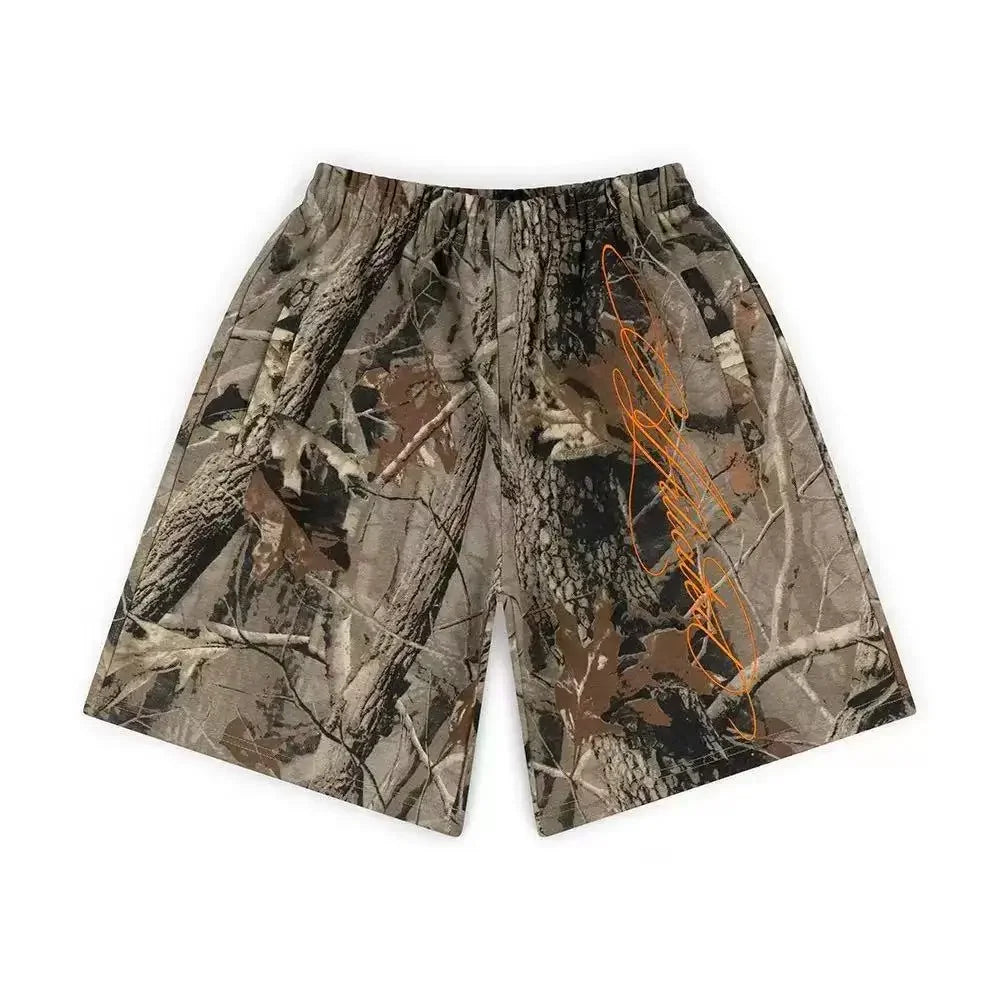 Men Casual White Shorts Minimalist Loose Fit Print Breathable Summer 2025 Fashion Comfort Lightweight Beach Gym Outdoor