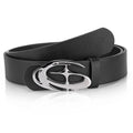 Creative Men's Geometric Automatic Buckle PU Belt Fashionable Men's Paired With Shorts Casual Pants Unique Design For Men