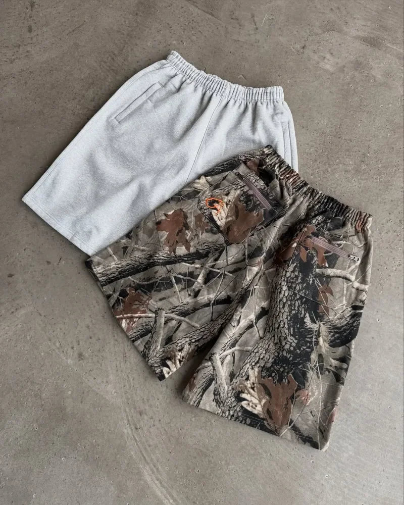 Men Casual White Shorts Minimalist Loose Fit Print Breathable Summer 2025 Fashion Comfort Lightweight Beach Gym Outdoor