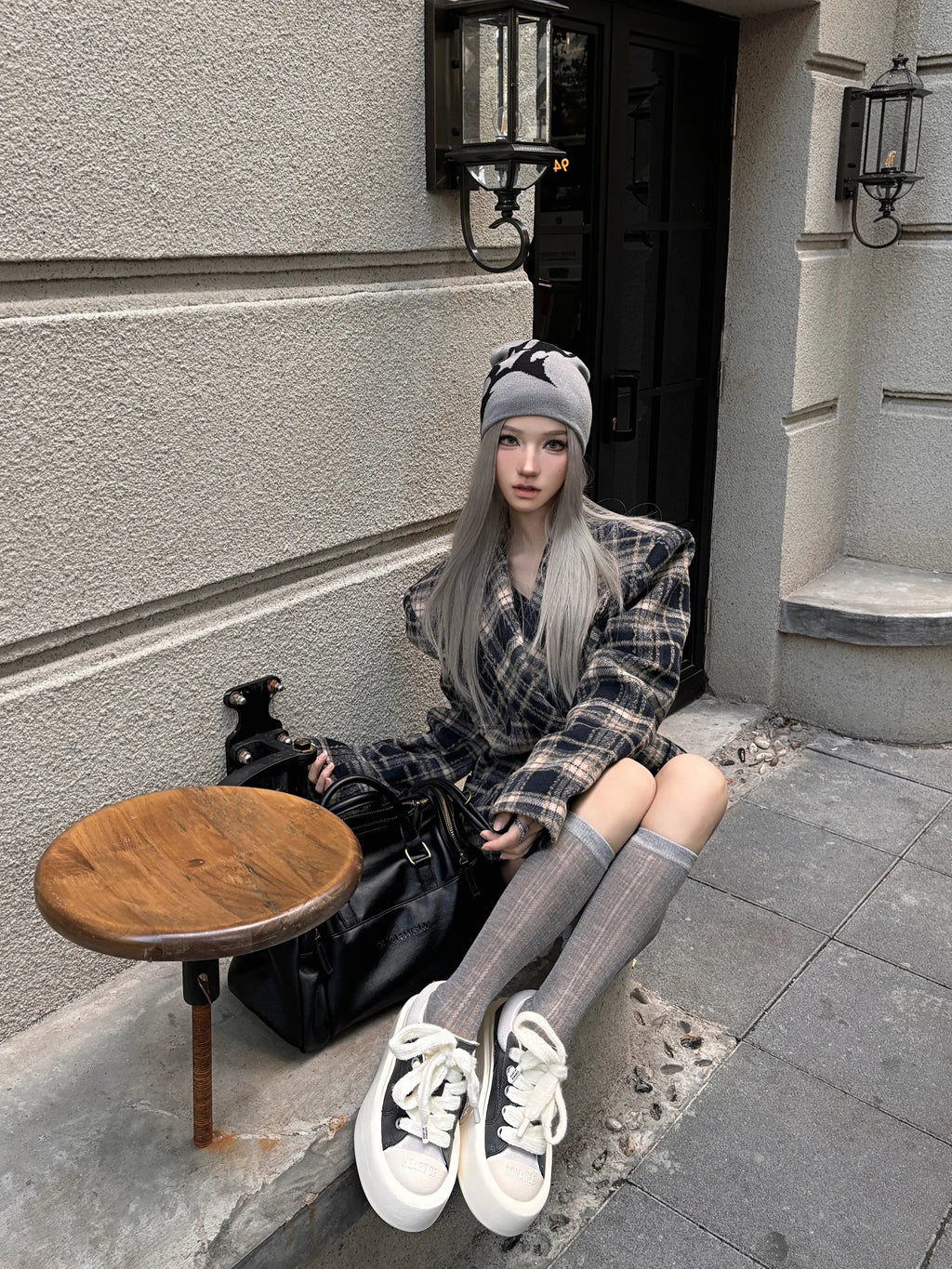 Women Hat Knitting Beanies Goth Star Caps Men Y2k Streetwear Winter Fashion Pullover Kpop Harajuku Vintage Warm Hip Hop Unisex