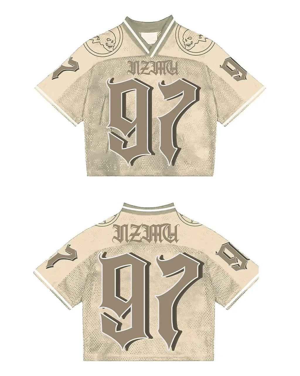Y2K T-Shirt Fashionable breathable splicing loose football jersey Streetwear casual Breathable Summer Unisex Short Sleeve top