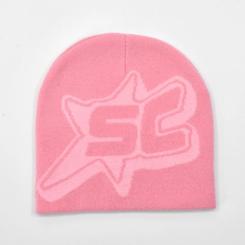 New Beanie Wool Cap Y2K Women Men Winter Autumn Warm Knitted Bonnet Cap Soft Wool Skullies Beanies SC Printing Caps Boys Gifts