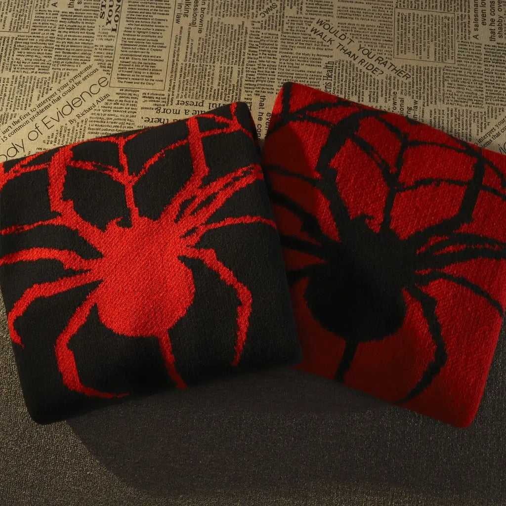 Streetwear Vintage Spider Hole Sweater Women Men Knit Pullover Oversized Y2k Harajuku Hip Hop Pullover Sweaters Clothing