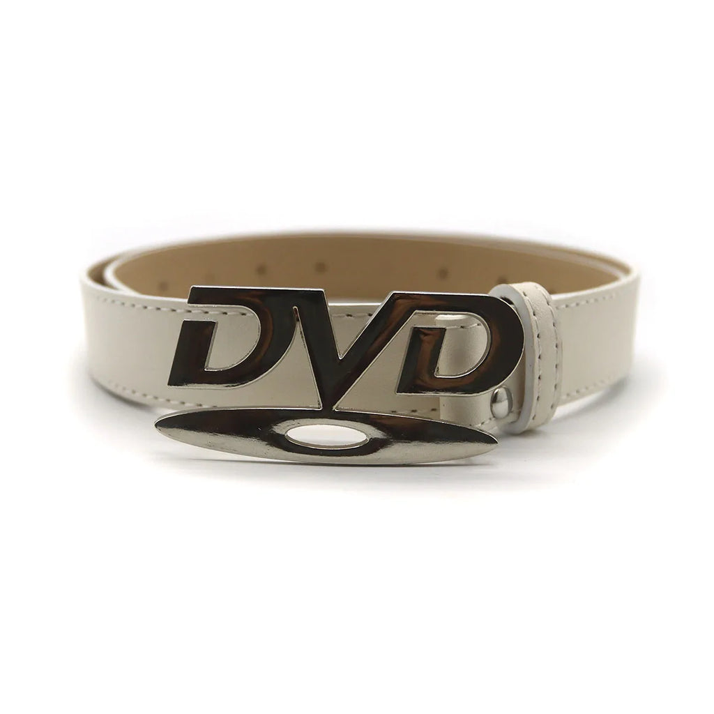 Fashionable Women's Belt Hip-Hop Y2K Belt DVD Buckle Niche Belt Retro Design Women's Sensual Beltche Belt Jeans Decoration