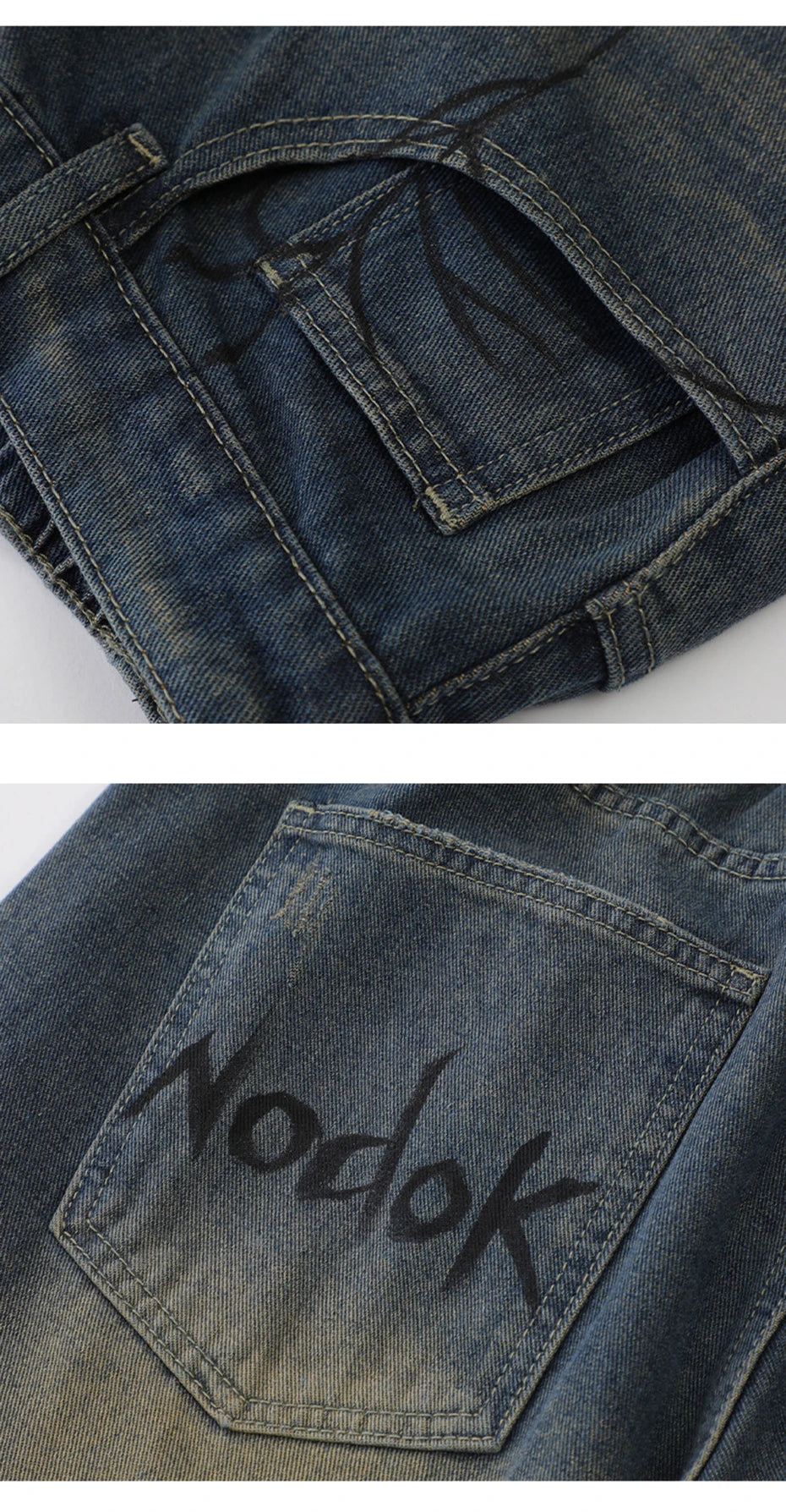 Y2K Blue Denim Shorts Spider Cobweb Printed Summer Loose Casual Jeans Shorts Fashion Harajuku Hip Hop Streetwear Shorts for Men