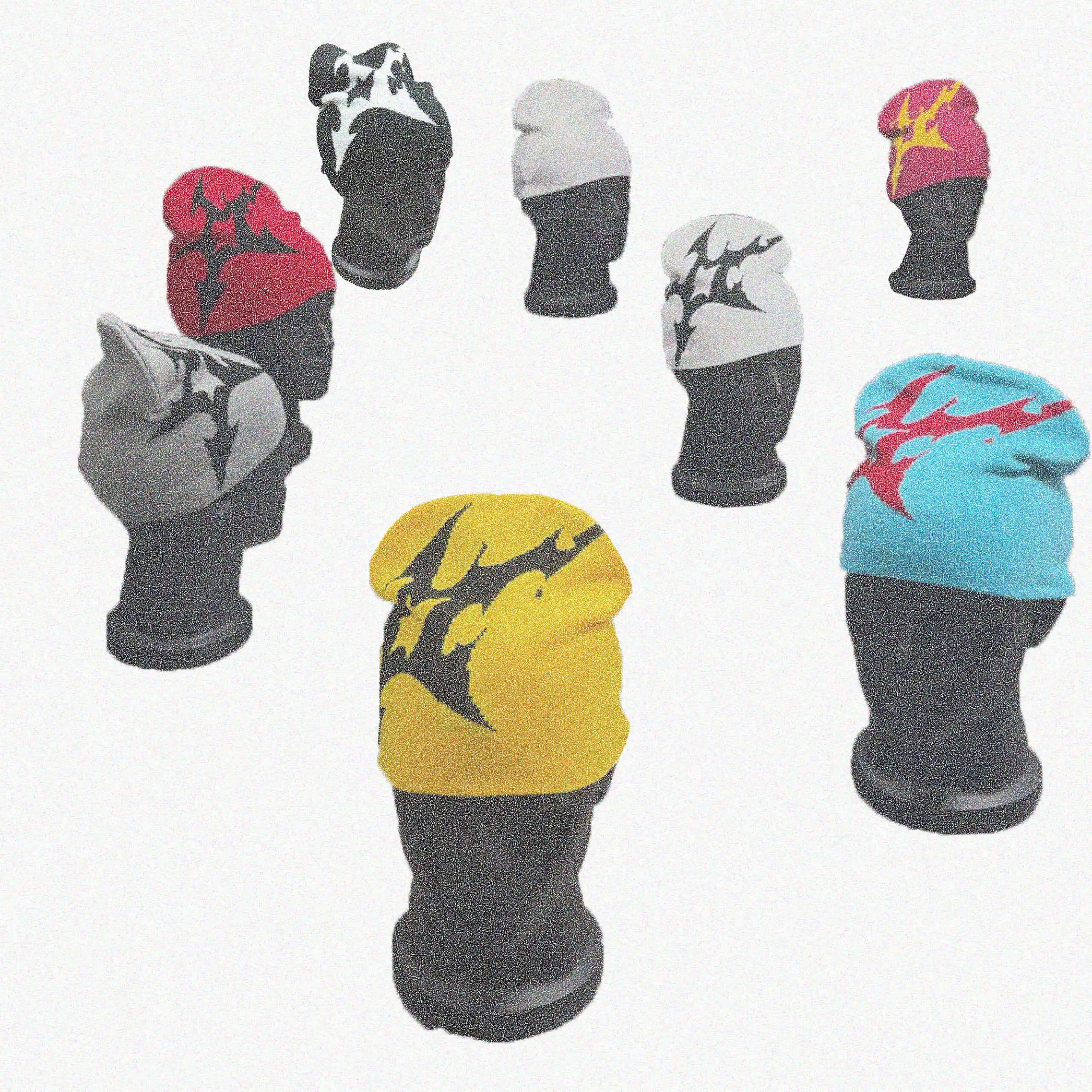 Women Hat Knitting Beanies Goth Star Caps Men Y2k Streetwear Winter Fashion Pullover Kpop Harajuku Vintage Warm Hip Hop Unisex