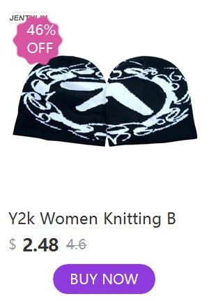 Women Hat Knitting Beanies Goth Star Caps Men Y2k Streetwear Winter Fashion Pullover Kpop Harajuku Vintage Warm Hip Hop Unisex