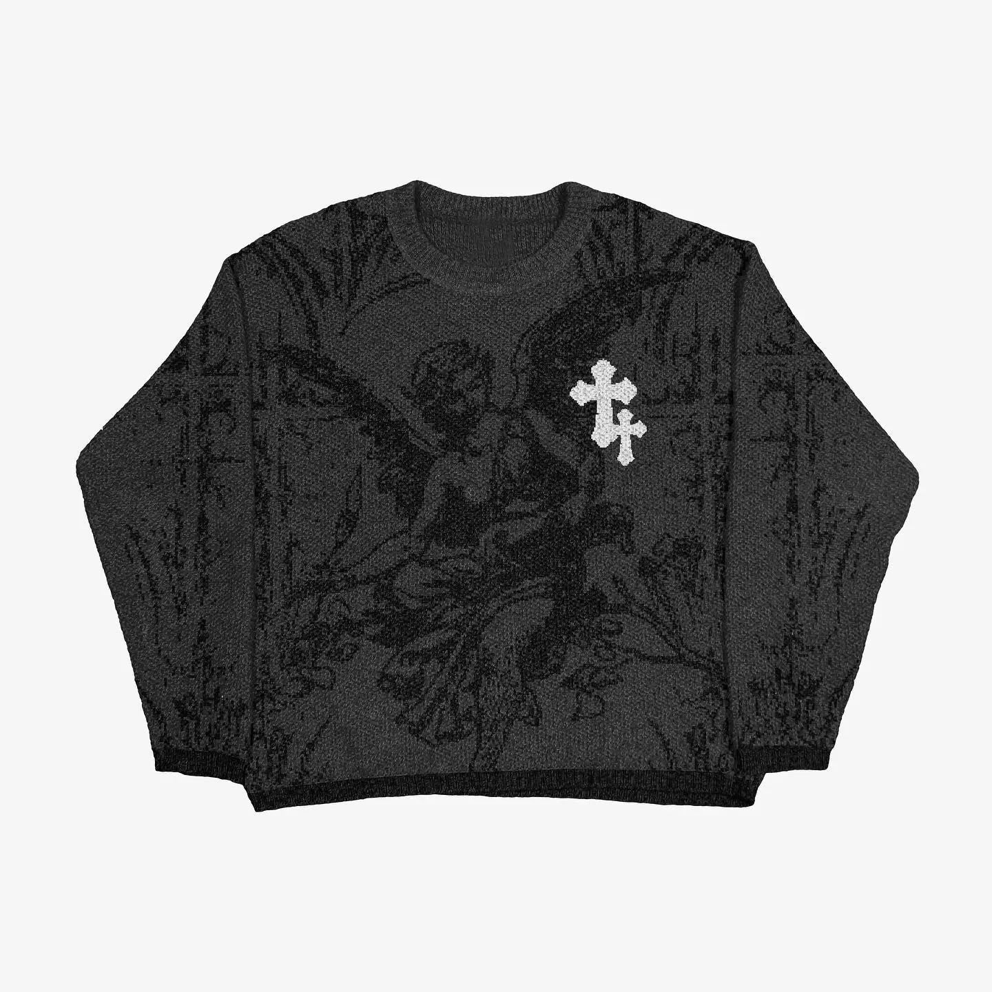 Knitwear Mens Women's Sweaters Harajuku Fashion Male Autumn Winter Loose Top Casual Streetwear Pullover Sweaters Vintage Clothe
