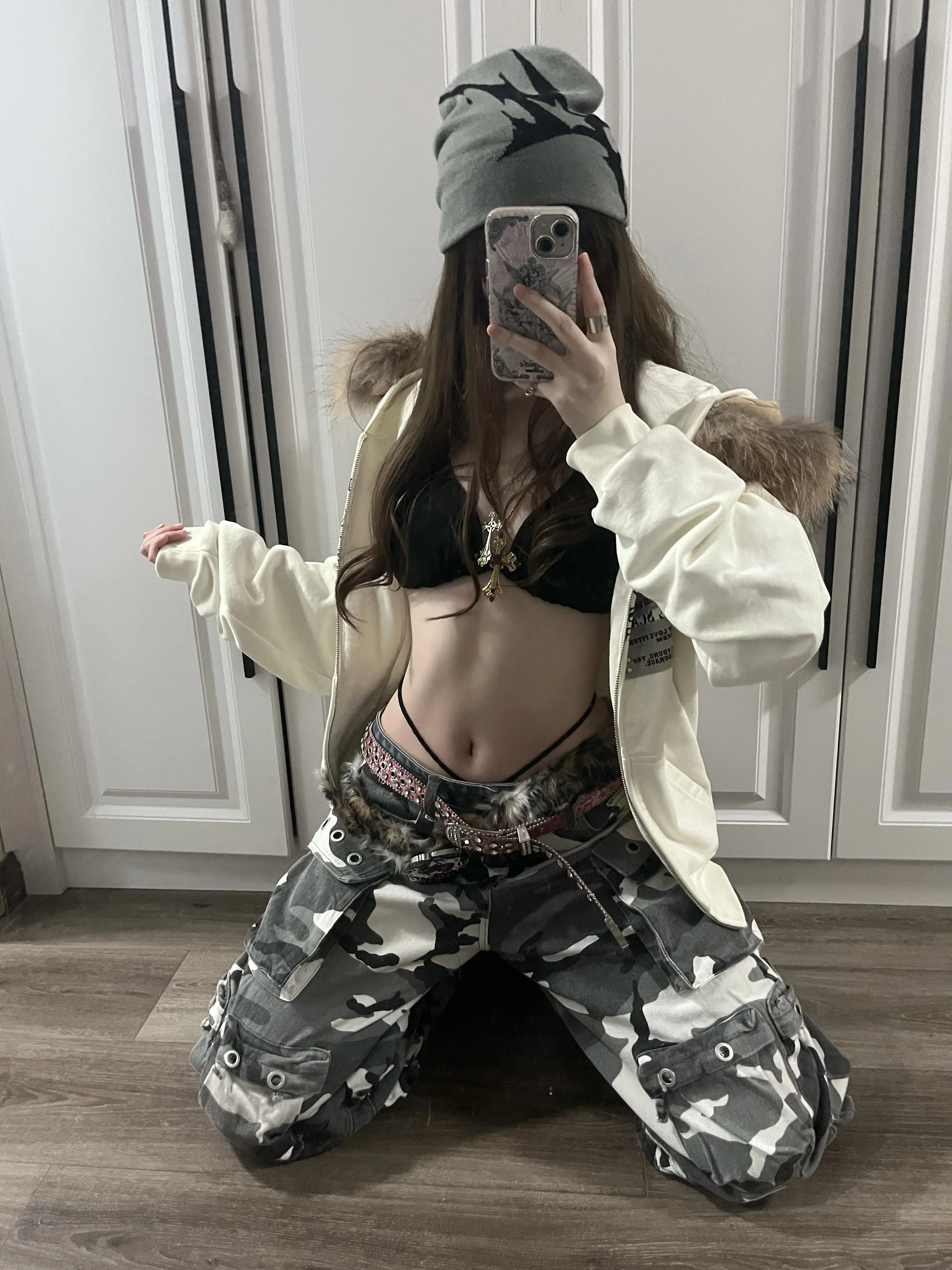 Women Hat Knitting Beanies Goth Star Caps Men Y2k Streetwear Winter Fashion Pullover Kpop Harajuku Vintage Warm Hip Hop Unisex