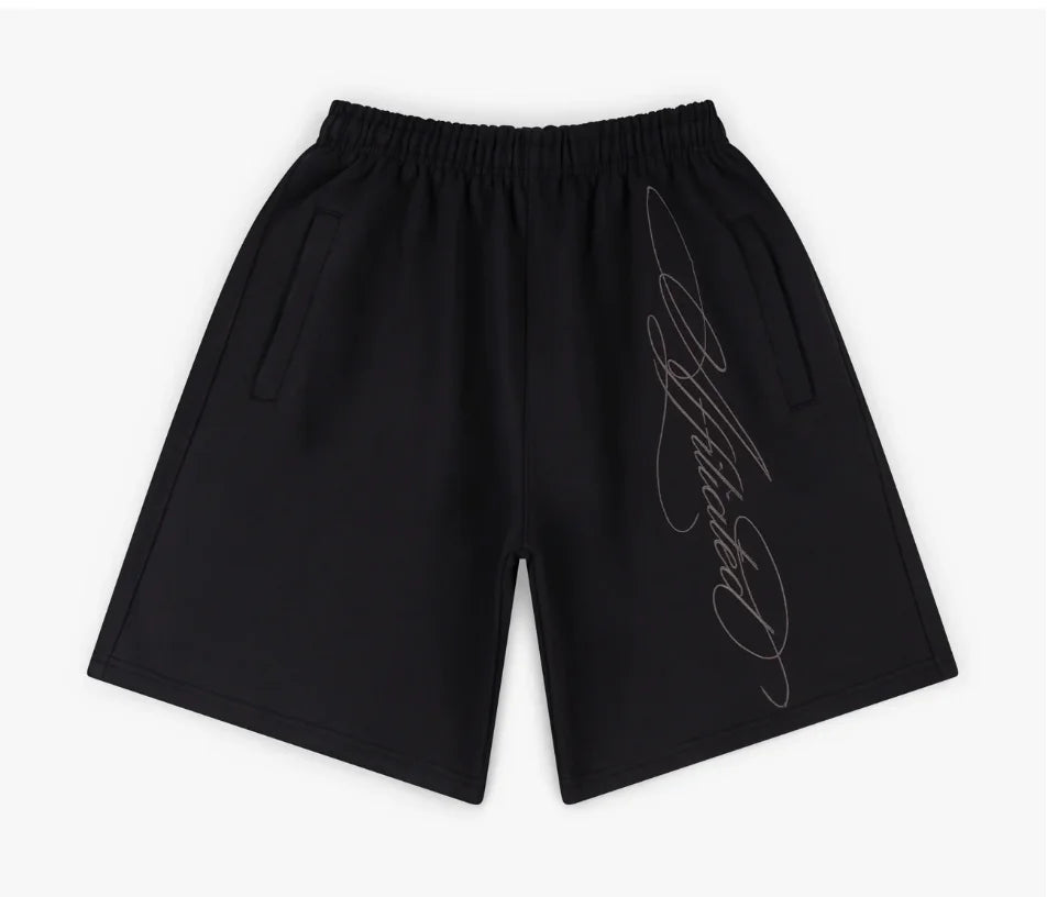 Men Casual White Shorts Minimalist Loose Fit Print Breathable Summer 2025 Fashion Comfort Lightweight Beach Gym Outdoor