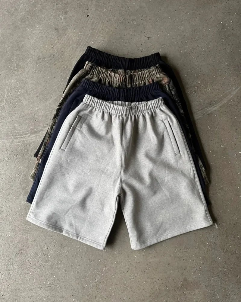 Men Casual White Shorts Minimalist Loose Fit Print Breathable Summer 2025 Fashion Comfort Lightweight Beach Gym Outdoor