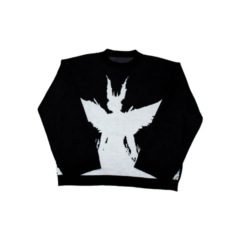 Knitwear Mens Women's Sweaters Harajuku Fashion Male Autumn Winter Loose Top Casual Streetwear Pullover Sweaters Vintage Clothe