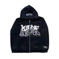 2026 European and American Fashion Fleece Print Zippered Hooded Sweatshirt for Men and Women, Casual Multi-Functional Sports Top