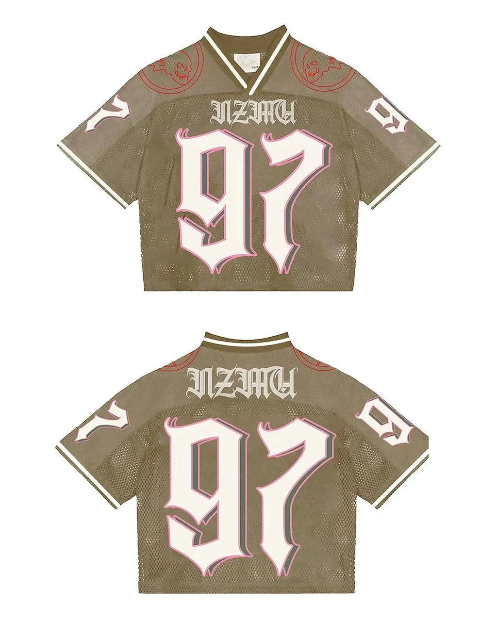 Y2K T-Shirt Fashionable breathable splicing loose football jersey Streetwear casual Breathable Summer Unisex Short Sleeve top
