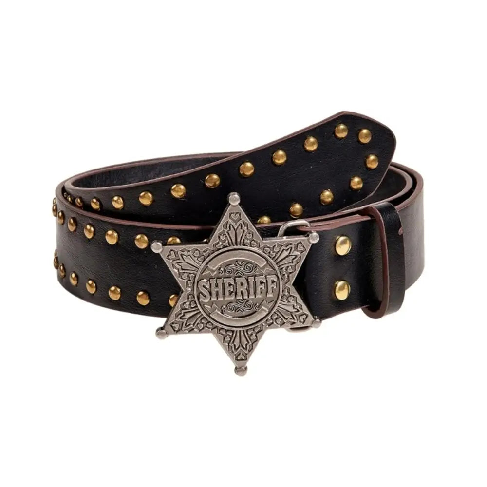 New Fashion Rivet Belt Men and Women's Studded Belt Punk Goth Rock With Pin Buckle PU Leather Waistband Jeans Y2K Accessories