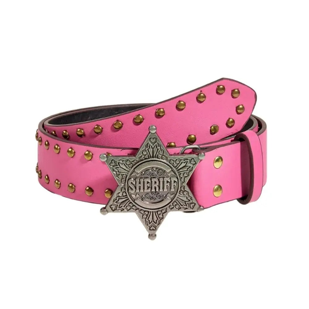 New Fashion Rivet Belt Men and Women's Studded Belt Punk Goth Rock With Pin Buckle PU Leather Waistband Jeans Y2K Accessories
