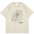Summer Men's Punk Women Loose Print Vintage Graphic T-Shirt Unisex Casual Hip Hop Short Sleeve Cotton Tops