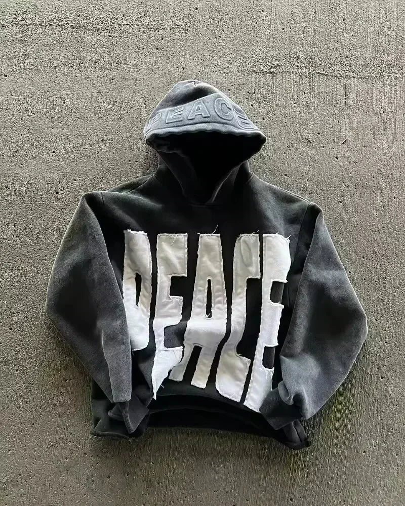 Korean Fashion Simple Gray Double Sided Oversized Zipper Hoodie Women Y2K New Harajuku Gothic Casual Joker Couple Sweatshirt