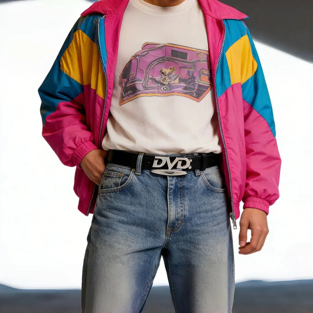 Fashionable Women's Belt Hip-Hop Y2K Belt DVD Buckle Niche Belt Retro Design Women's Sensual Beltche Belt Jeans Decoration