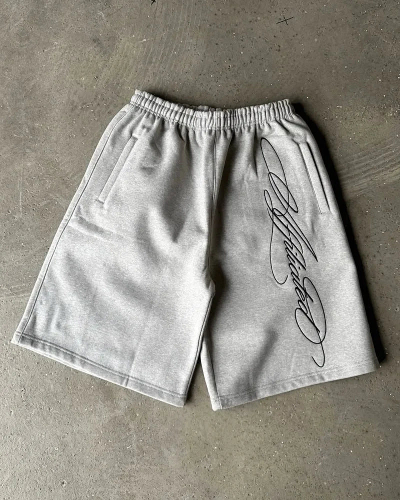 Men Casual White Shorts Minimalist Loose Fit Print Breathable Summer 2025 Fashion Comfort Lightweight Beach Gym Outdoor