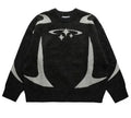 Y2k Women Aesthetic Y2k Clothes Top Portrait Black Streetwear Men Gothic Pullover Autumn Knitted Sweater Harajuku Cotton Sweater