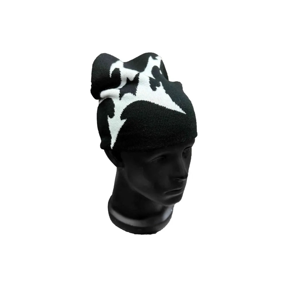 Women Hat Knitting Beanies Goth Star Caps Men Y2k Streetwear Winter Fashion Pullover Kpop Harajuku Vintage Warm Hip Hop Unisex
