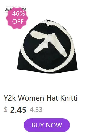 Women Hat Knitting Beanies Goth Star Caps Men Y2k Streetwear Winter Fashion Pullover Kpop Harajuku Vintage Warm Hip Hop Unisex