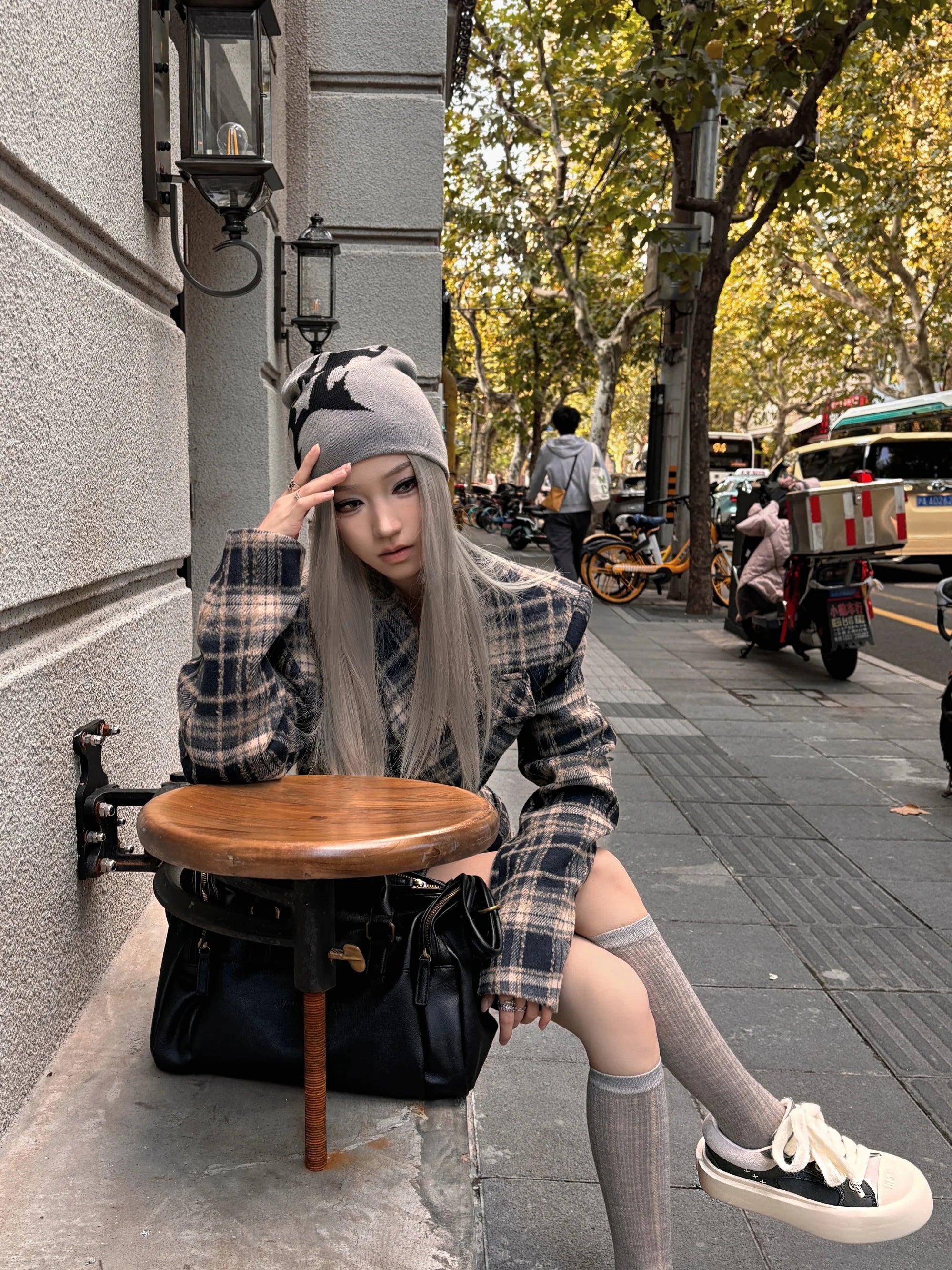Women Hat Knitting Beanies Goth Star Caps Men Y2k Streetwear Winter Fashion Pullover Kpop Harajuku Vintage Warm Hip Hop Unisex